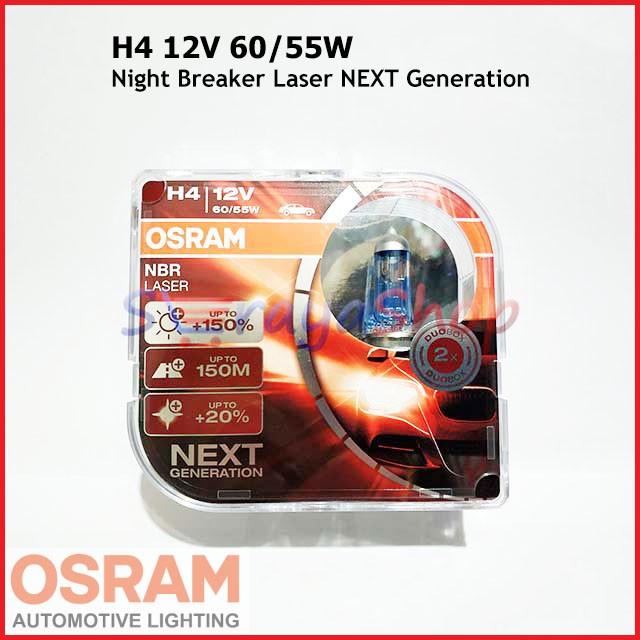 Lampu Halogen H4 Night Breaker Laser NEXT Generation OSRAM