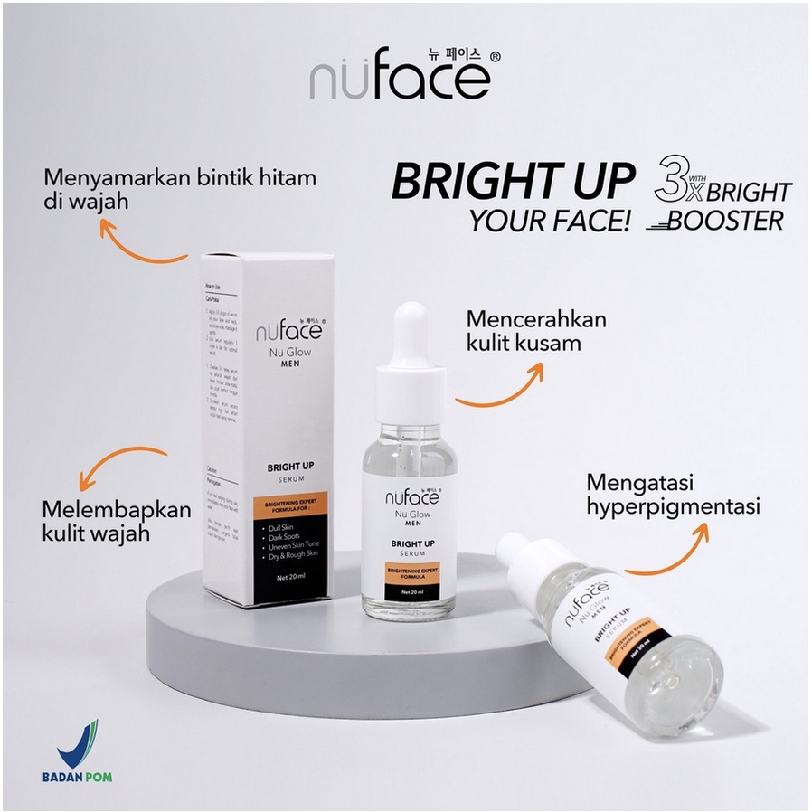 Nuface nu glow men face serum 20ml