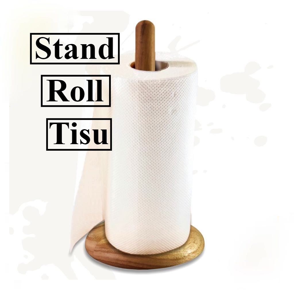 TISSUE HOLDER KAYU / TISSUE HOLDER ROLL / TEMPAT TISSUE GULUNG / TISSUE ROLL / TEMPAT TISSUE ROLL