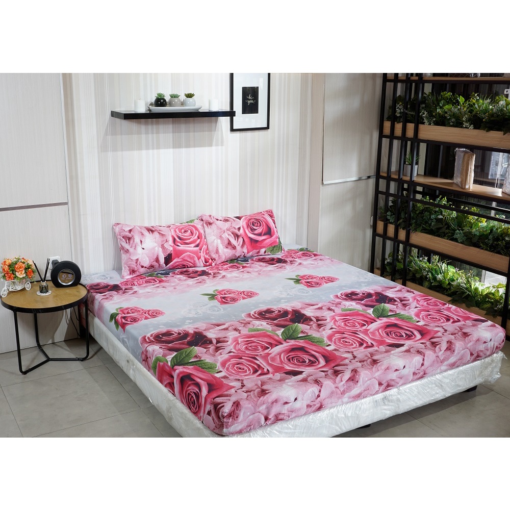 Idola Style Veronica Sprei 100 / 120 Micro Print Tinggi 20 cm MP-8008