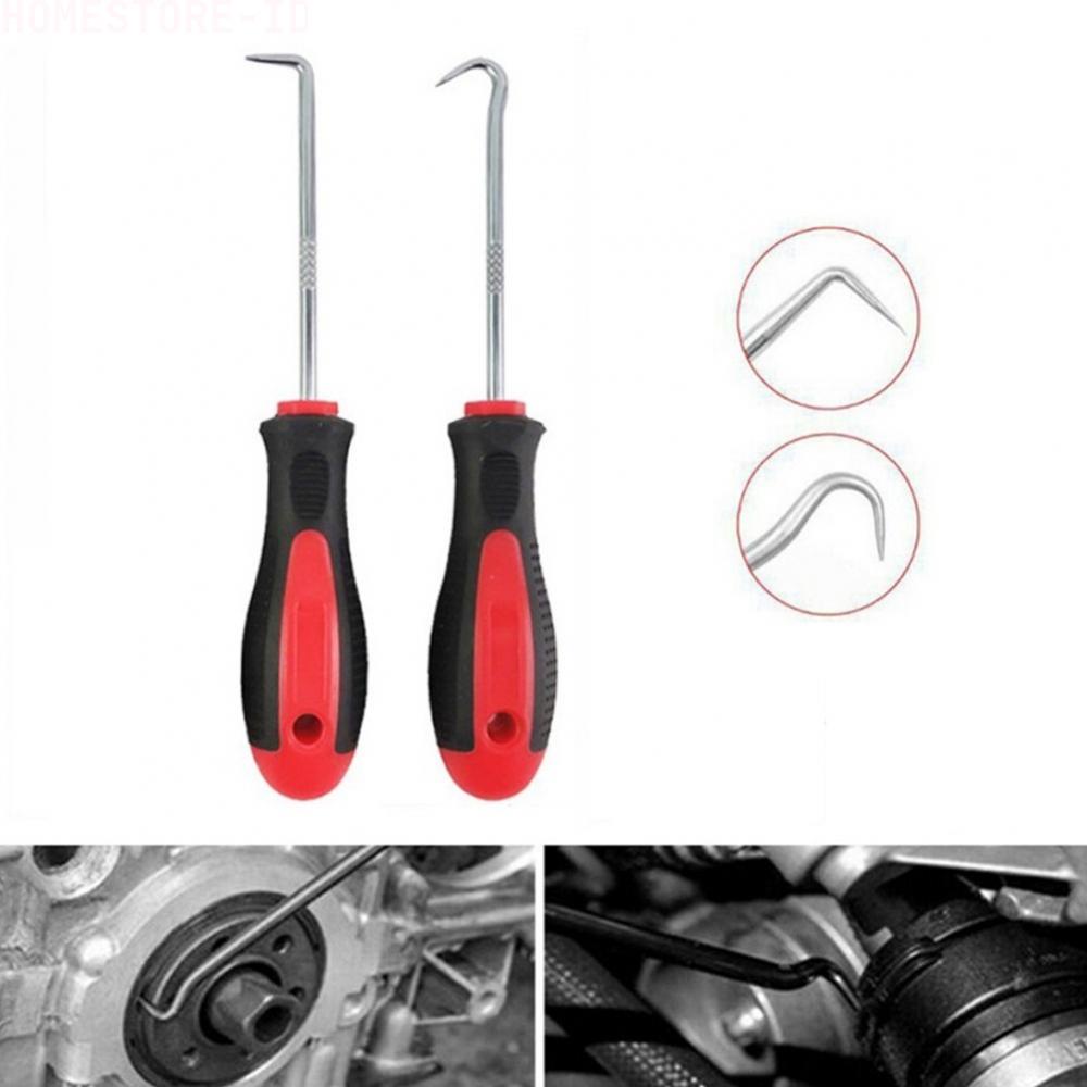 2pcs Set Car Pick &amp; Hook Alat O Ring Oil Seal Gasket Puller Remover Hand Tools