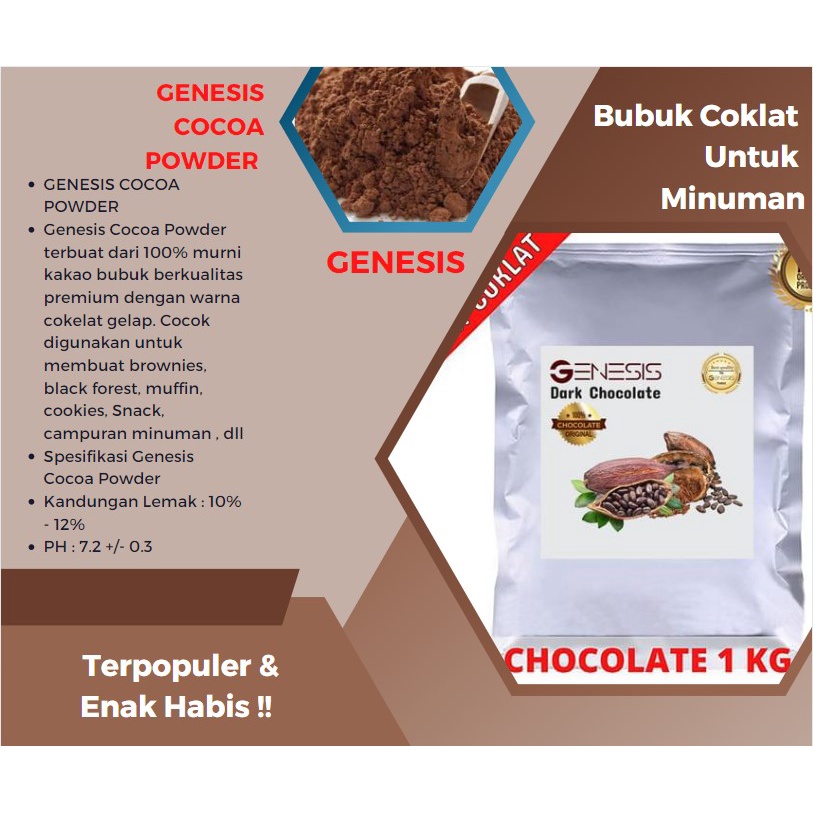 

Bubuk Coklat Murni 100% Asli
