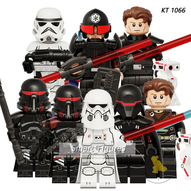 Star Wars Minifigures Set Darth Vader Commander Doom Cody Duri Boba Fett Cara Dune Appo Mini Figure Mainan Hadiah