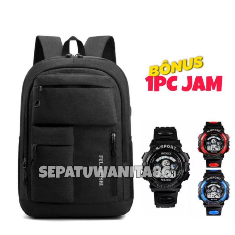 TAS SEKOLAH ANAK TAS ANAK LAKI LAKI BONUS JAM TANGAN