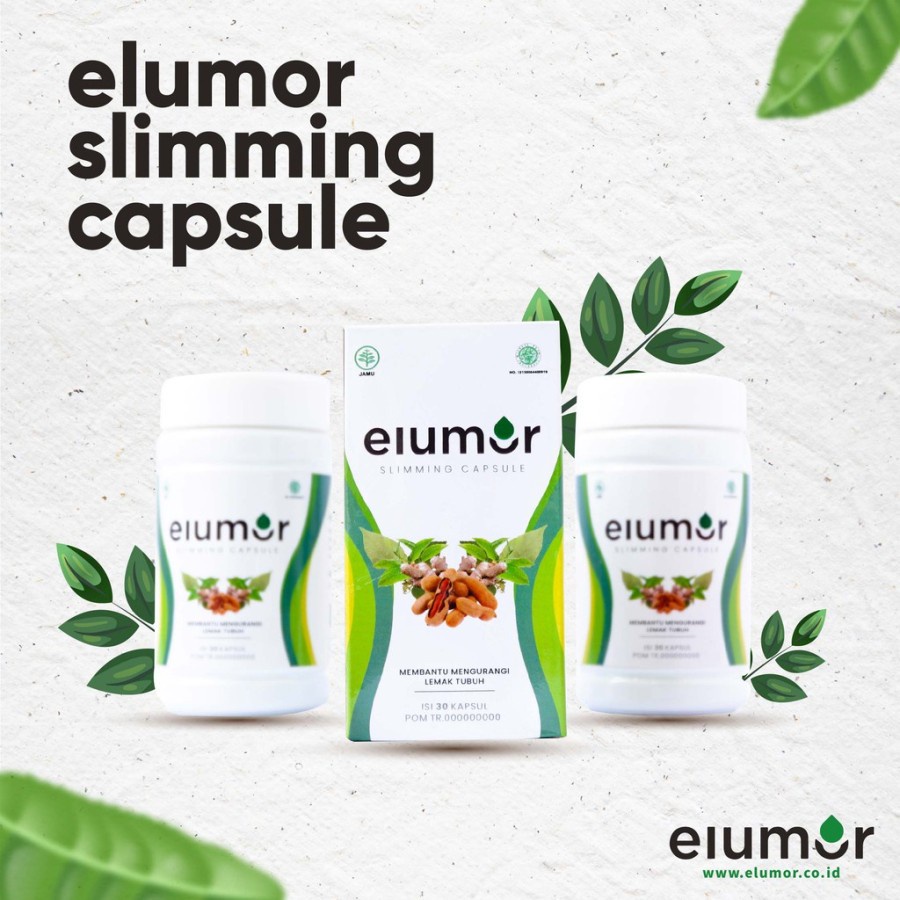 { TERLARIS }  Elumor Slimming Capsule | Obat pelangsing herbal | Bakar Lemak Badan