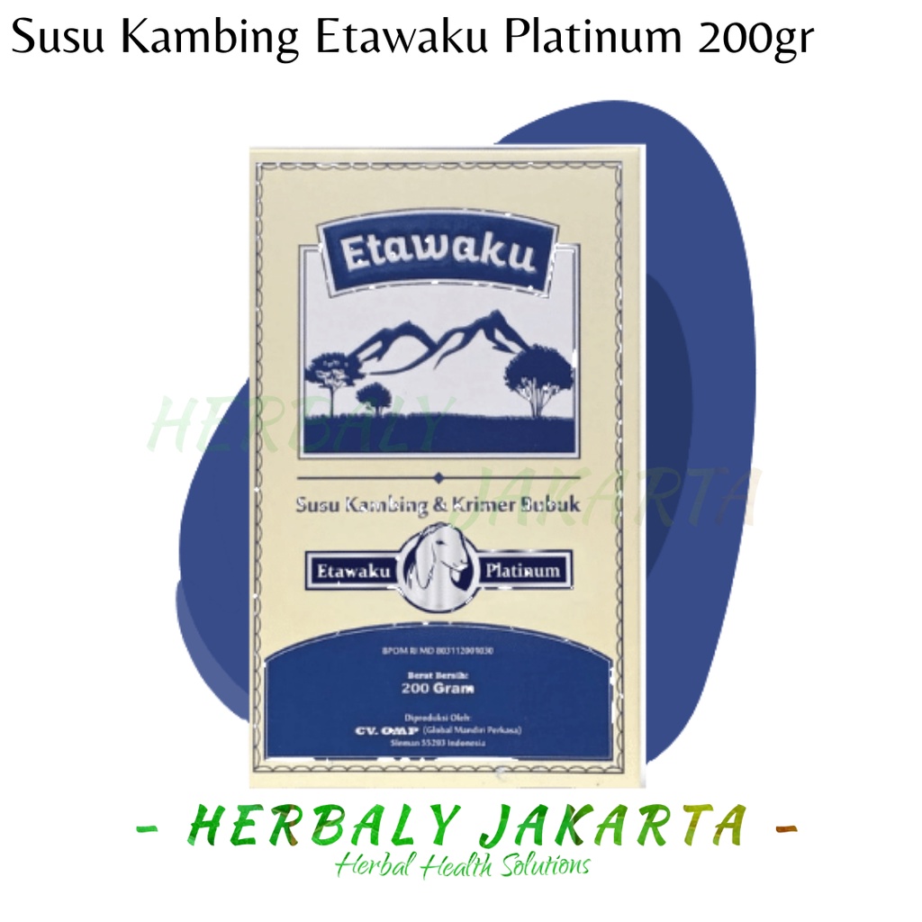 

SUSU KAMBING ETAWAKU PLATINUM 200 GRAM ATASI ASMA TBC DAN BRONKHITIS ORIGINAL