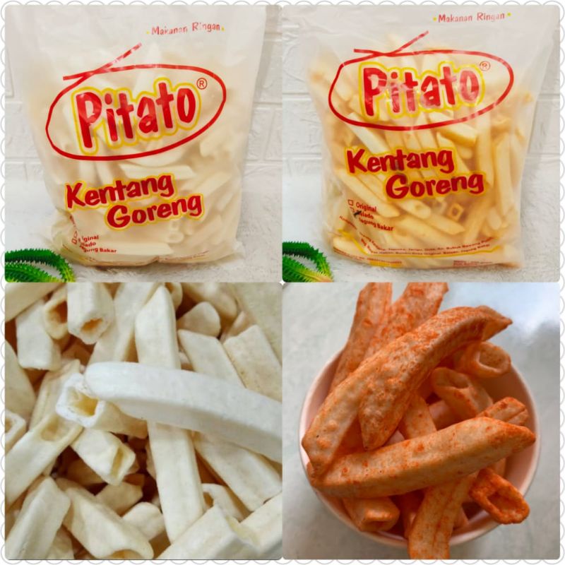 

MAKANAN RINGAN PITATO KENTANG ORIGINAL & BALADO 250GR