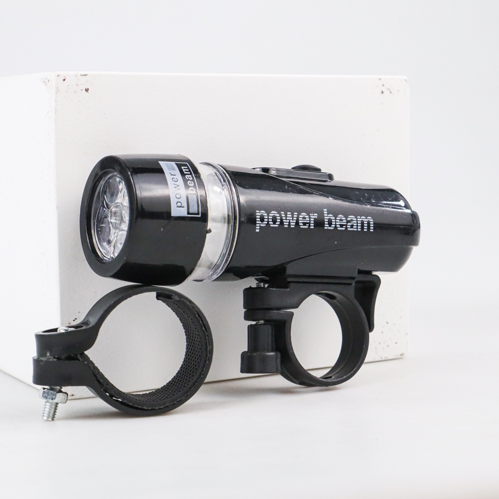 Powerbeam Lampu Depan Belakang Sepeda 5 LED Waterproof 2 Mode