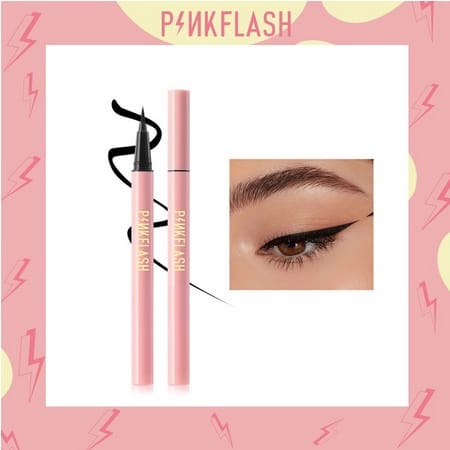 ❤ PAMELA ❤PINKFLASH Waterproof Easy Eyeliner Pen Black PF-E01 | Eye Liner Hitam &amp; Coklat | Pink Flash Smoodgeproof | BPOM ORIGINAL