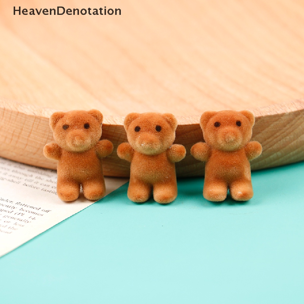 [HeavenDenotation] 1PCS 1: 12 Dollhouse Miniature Mini Bear Model Toys for Doll House Decoration HDV