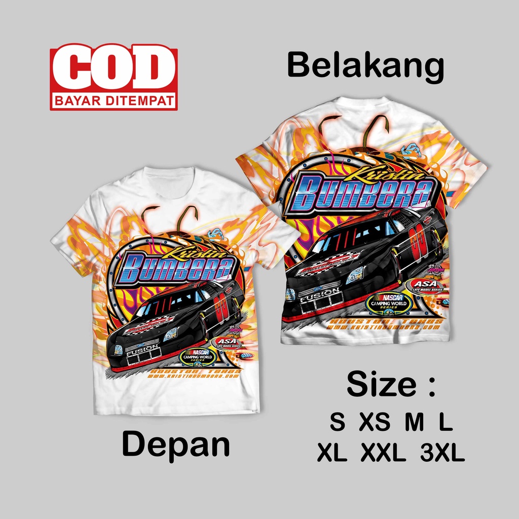 Kaos FullPrint Nascar Thailand | Kaos AOP Nascar