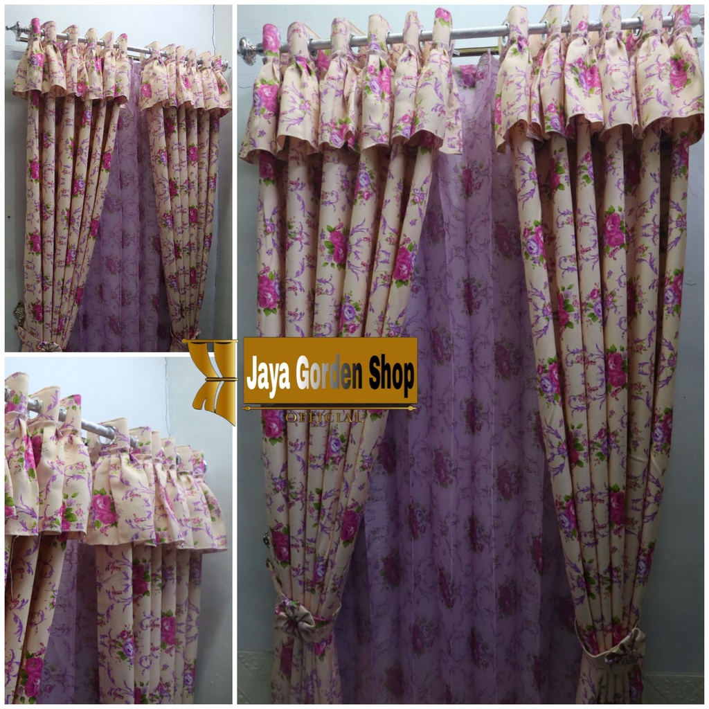 Gorden jendela korden shabyy poni rempel gorden smokring terlaris blackout import tebal mewah