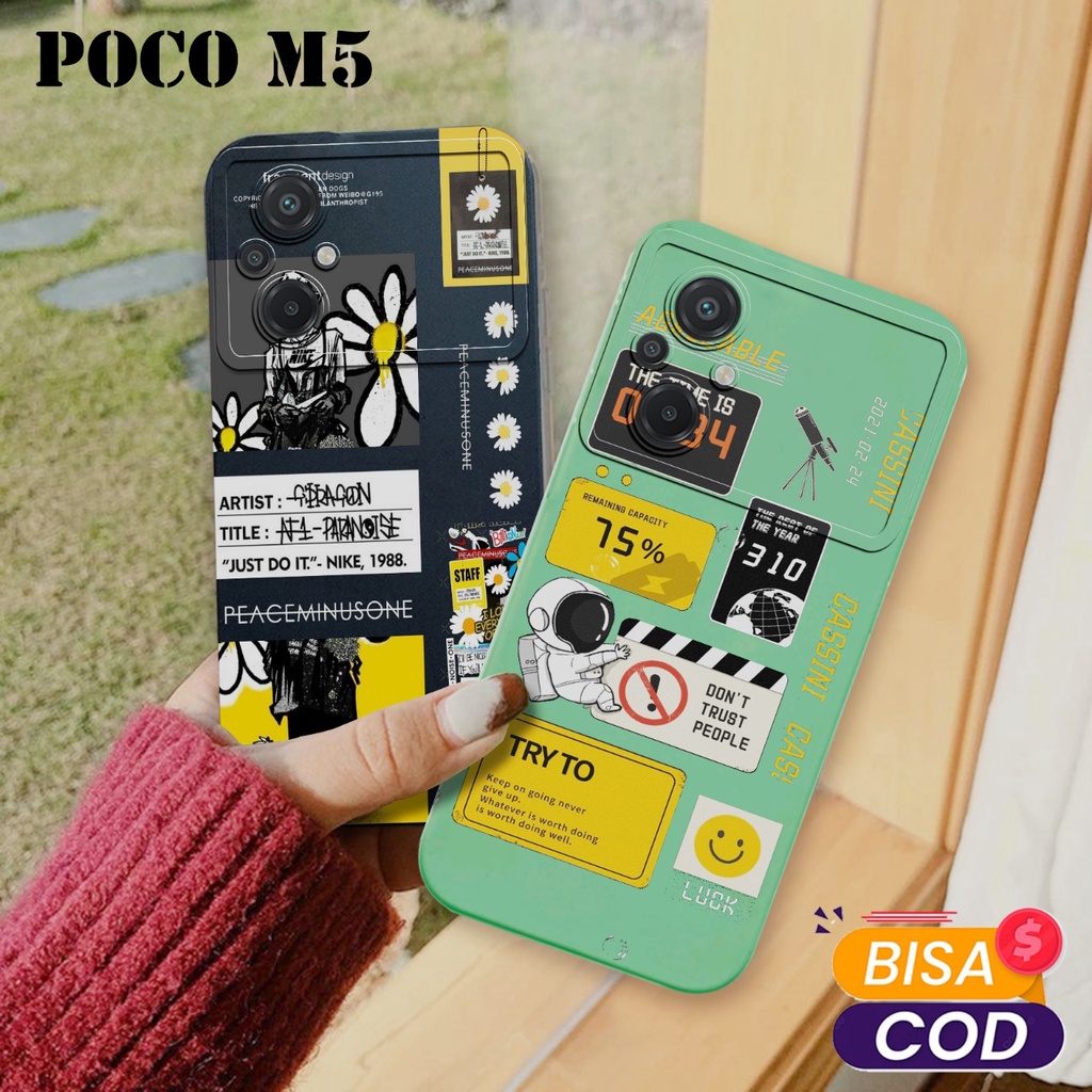 PRO CAMERA POCO M5 - SOFTCASE POCO M5 - CASE HP POCO M5 - CASING HP POCO M5 - MACAROON POCO M5 - KES