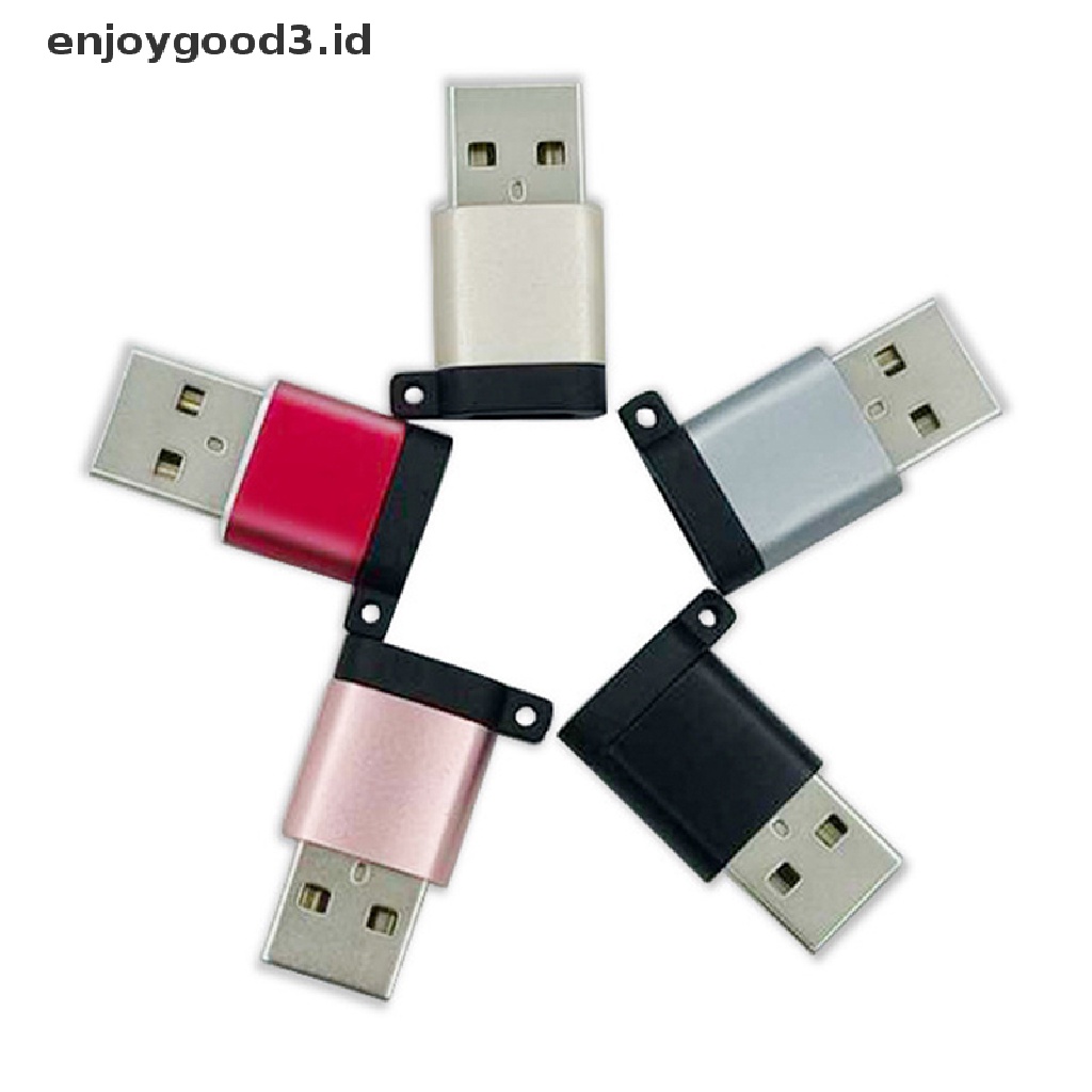 【 Rready Stock 】 USB OTG Male To Type C Female Adapter Converter Type-C Cable Adapter Converter Data Charger for Phone Charging Cable Charger （ ID ）