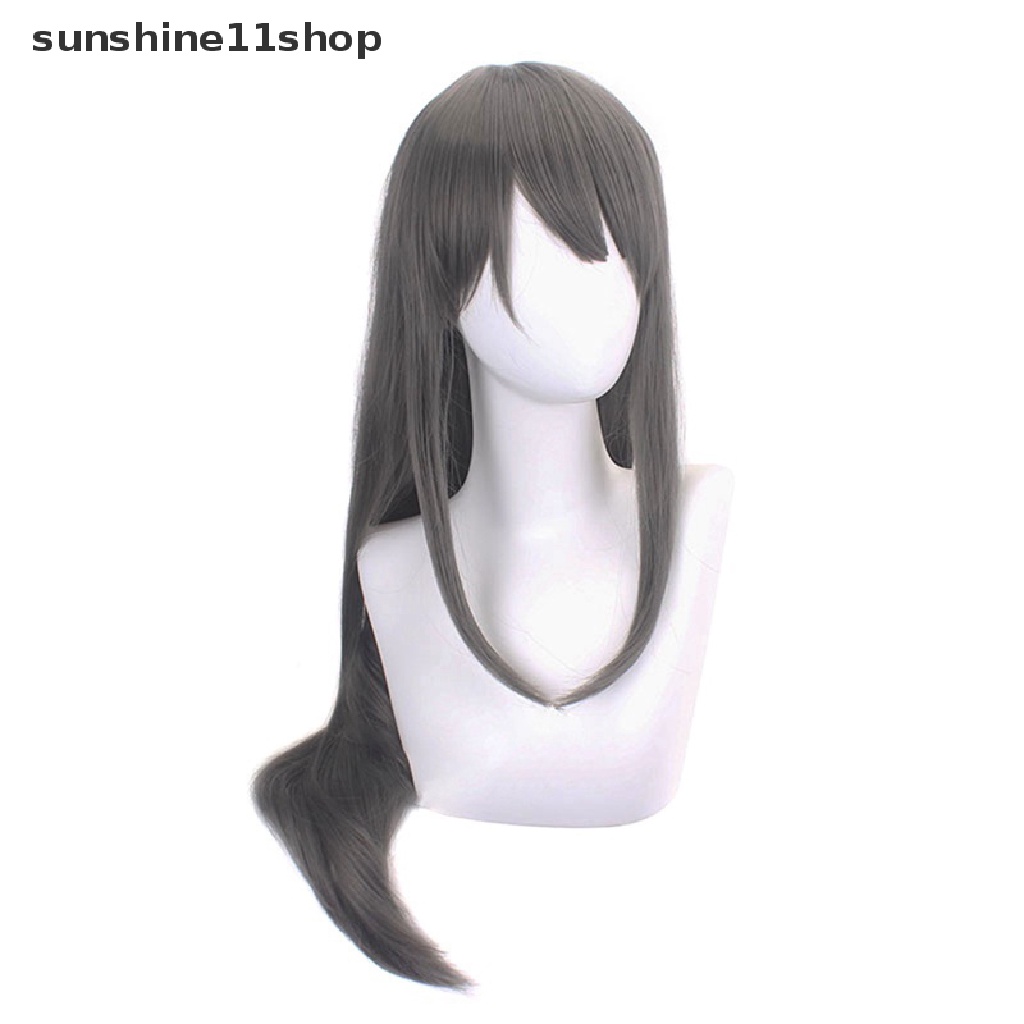 Wig Cosplay SHO Puella Magi Madoka Magica Akemi Homura Hitam Wig Lurus Panjang N