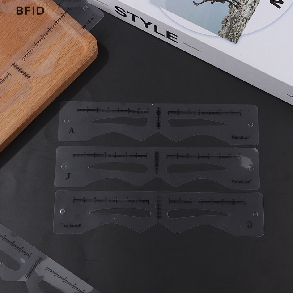 [BFID] 12pcs/pack DIY Template Pembentuk Alis Perawatan Alis Membentuk Stensil Kit [ID]