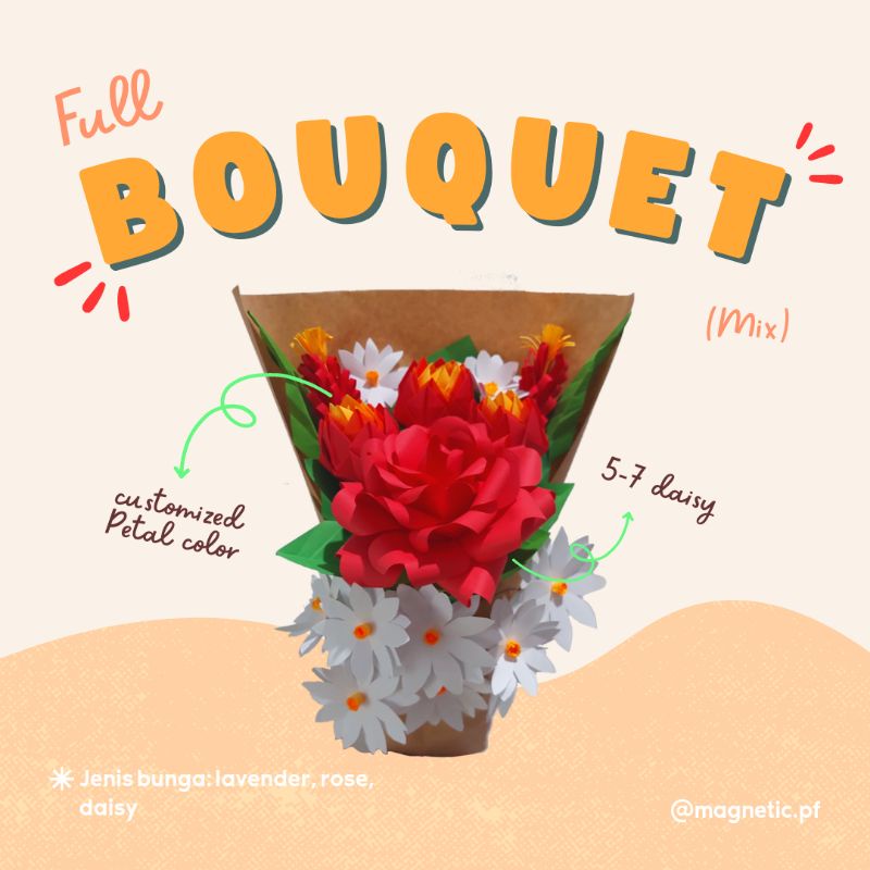 Buket Bunga Origami / Bouquet Bunga Kertas