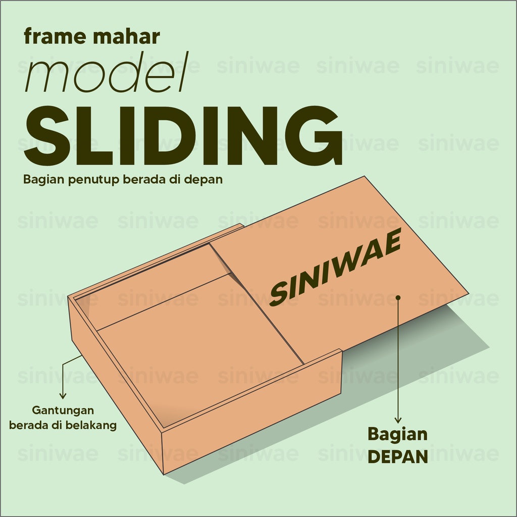 Frame Mahar Akrilik 50x75 50x60 Box Kotak Sekrup Baut Acrylic Tebal 3mm 75x50 60x60 Kosongan Tetes Air Bingkai Transparant 3D Box Bingkai Seserahan Pernikahan 75 x 50