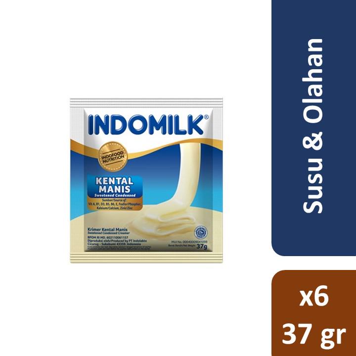 

Indomilk Kental Manis Putih Sachet 6x37gr x3