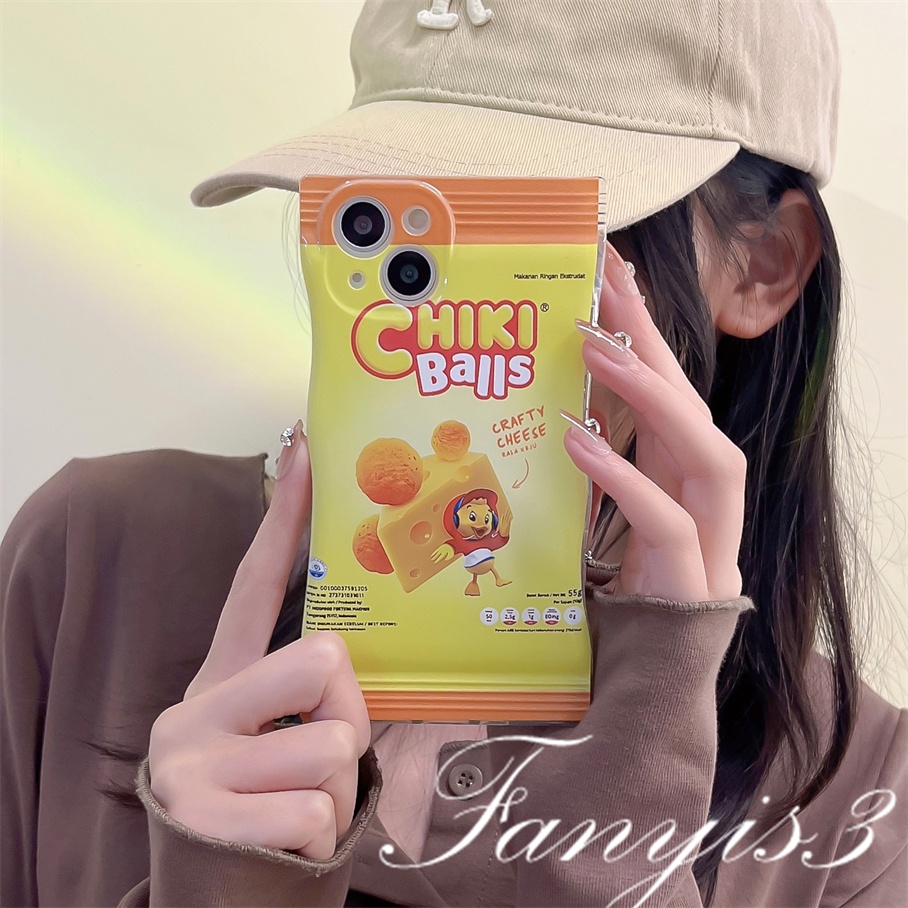 Compatible For iPhone 14 13 12 11 Pro Max X XR Xs Max 8 7 Plus SE 2020 Kompatibel Untuk Milk Cream Cookies Candy Bag Phone Case TPU Soft Cover Pelindung