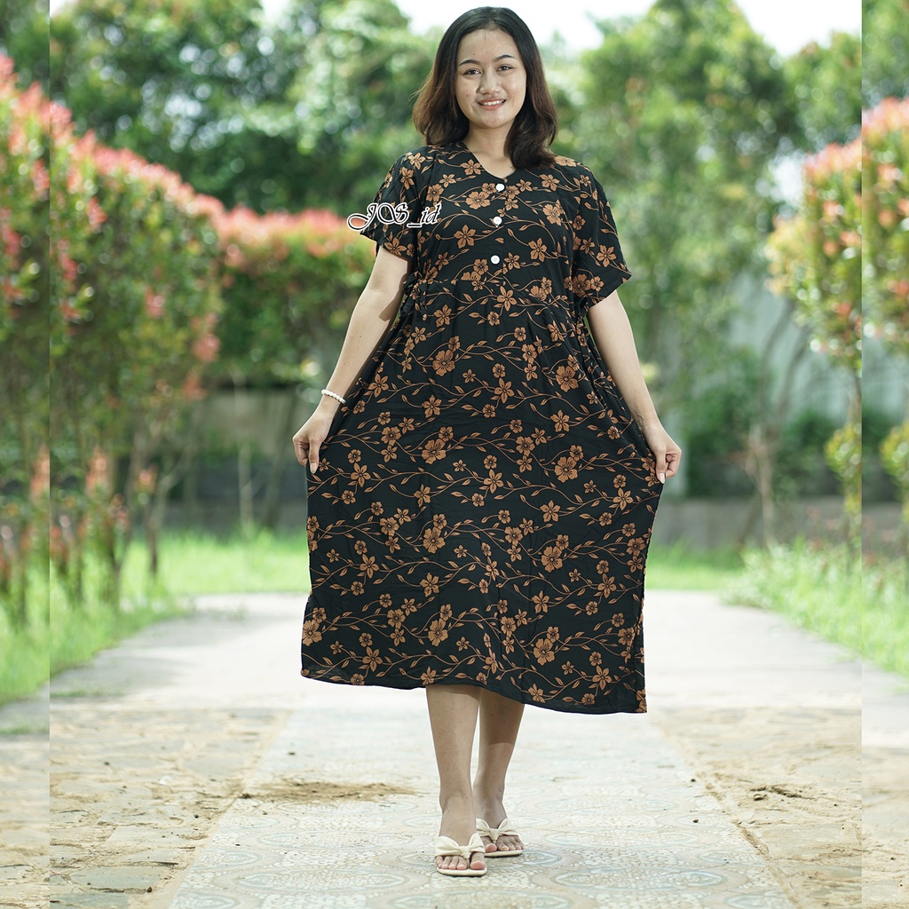 Daster Chibi Wanita Rayon Grade A Busui Kancing Depan Baju Tidur Daster Kekinian