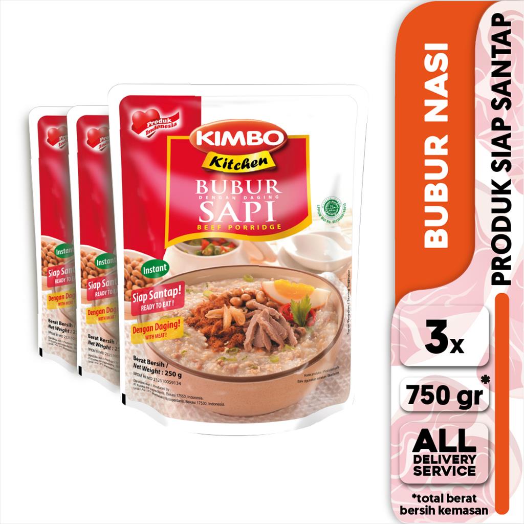

Kimbo Kitchen Bubur Sapi Triple Pack