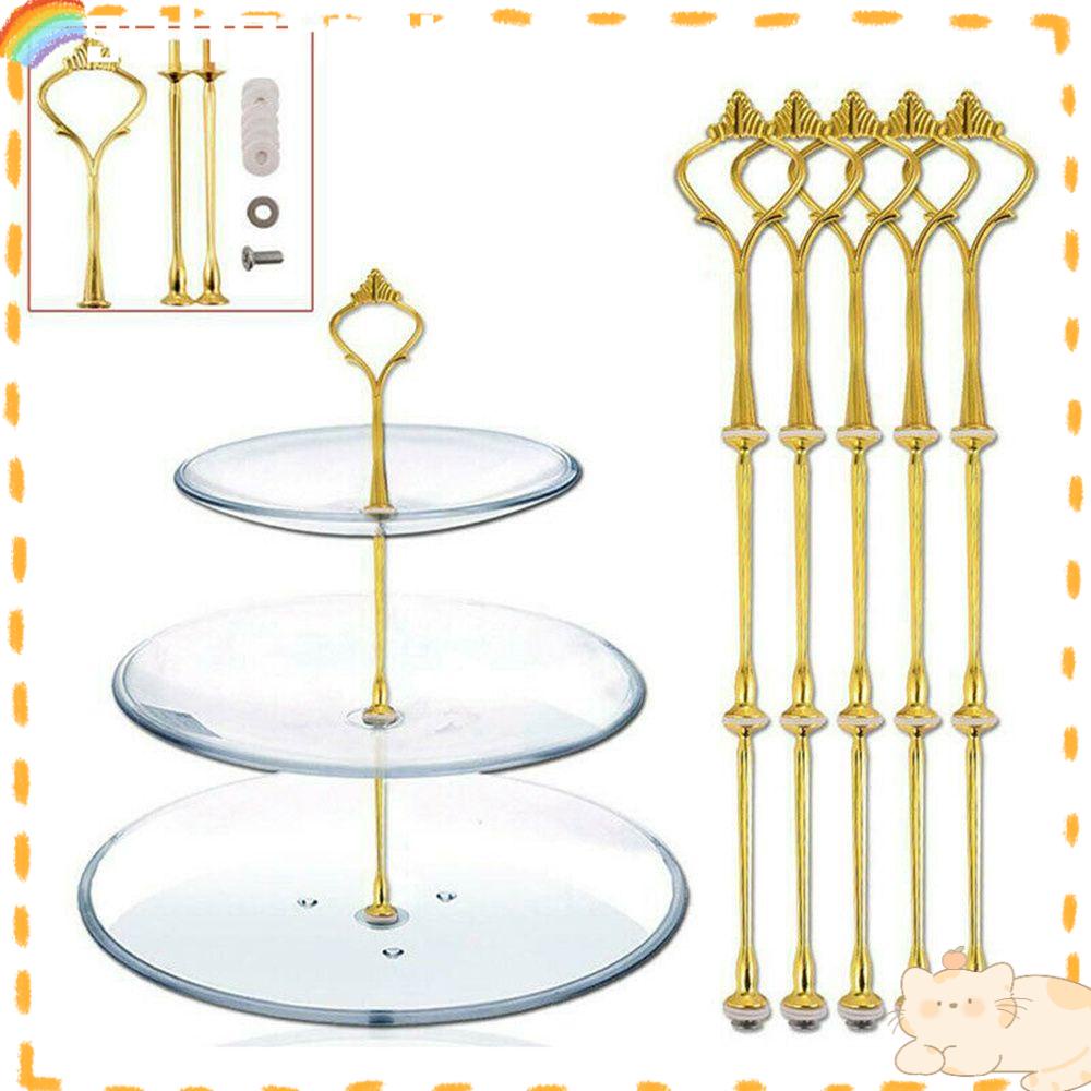 Solighter Cake Plate Stand DIY Wedding Metal Cupcake Berdiri