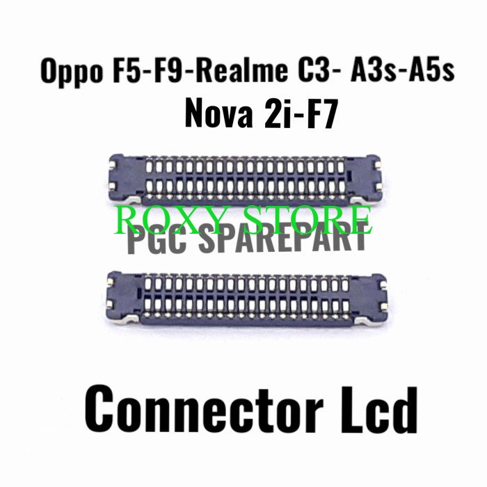 Original Connector Konektor LCD Oppo A3s-A3-A5s-Realme C3-F5-F9 Original