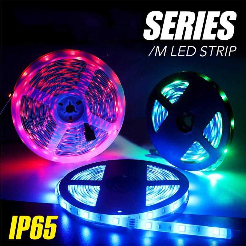 (BISA COD) FTIHSHP MRTOPELE Lampu LED Strip Flexible RGB SMD 2835 IP65 5M with Remote - GB302