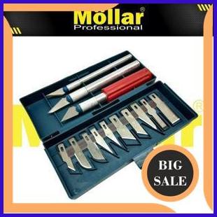 

onderdil BISON G11150 Pisau Ukir Pahat Kayu Hobby Cutter Knife Set 13 Pcs 1F3B23