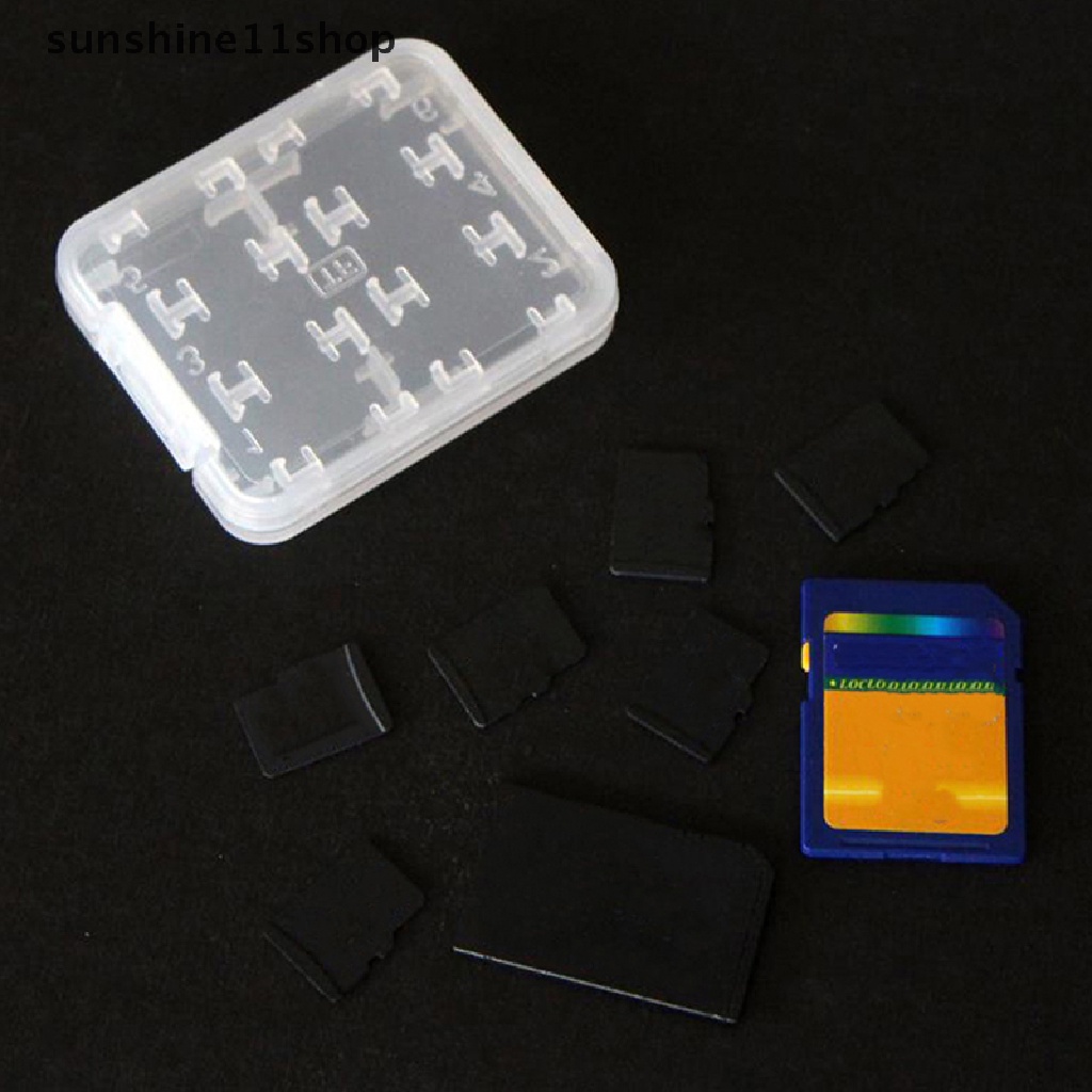 Sho 1PC Tempat Pelindung Micro Box Untuk SD SDHC TF MS Memory Card Storage Case Box N