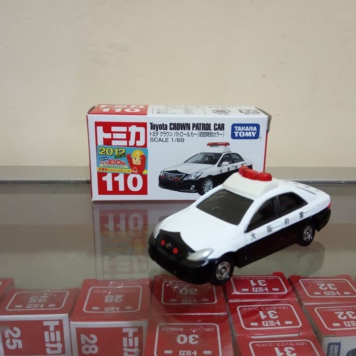 Tomica No 110 Toyota Crown patrol Car police diecast mobil polisi