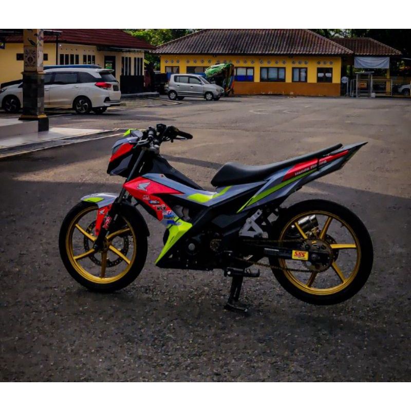 Spon + kulit Jok Sonic roadrace-jok motor-Sonic-honda