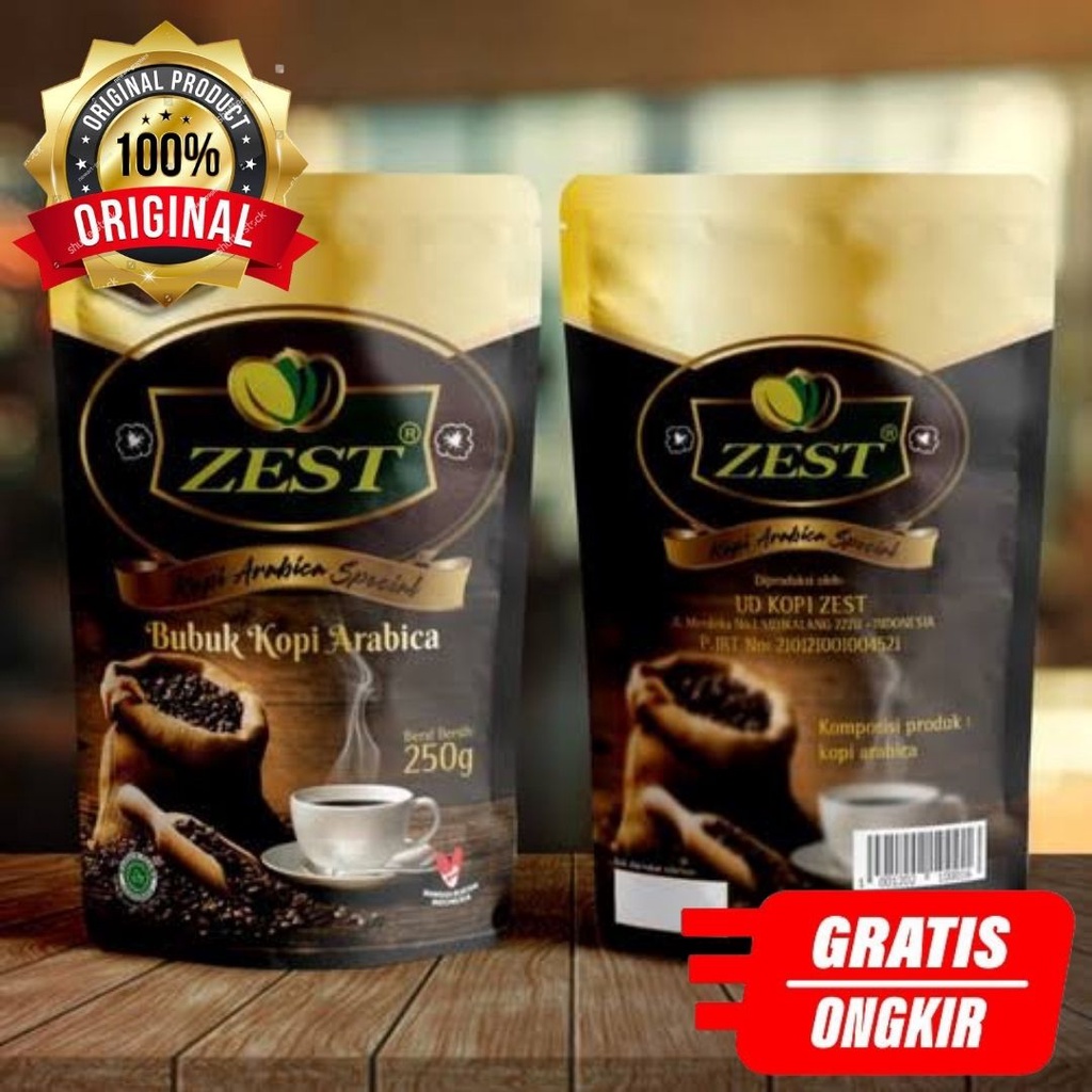 

Kopi Zest Kopi Arabica Bubuk Asli Sidikalang (250 gr)