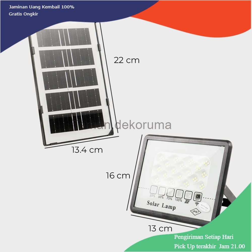 TD - LMP Mantianxing Lampu Dinding Solar LED Outdoor Light IP66 45W Cool White - MA457