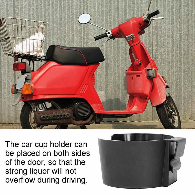 Tempat Gelas Mobil Elektrik Vehicle Cup Holders Minuman Minuman Cup Holder Stroller Electric Vehicle Car Door Cup Holder Portable Hook Mount Cup Stand Untuk Moto Lokomotif Rumah Tangga