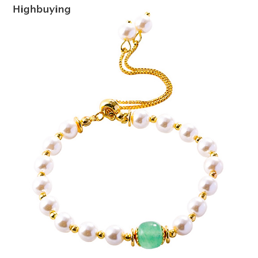 Hbid Fashion Trend Light Exquisite Elegant Cat's Eye Stone Pearl Bracelet Ladies Senior Jewelry Birthday Party Gift Glory