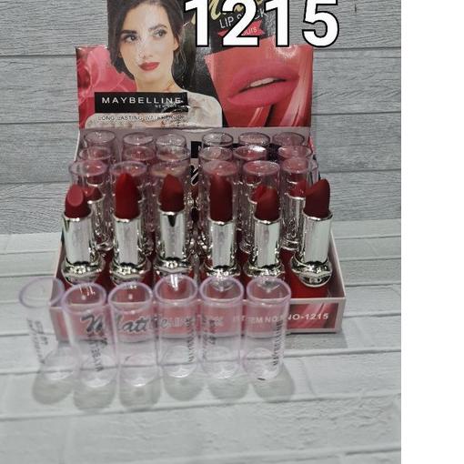 ۩ LUSINAN 12PCS LIPSTIK REVLON MAYBELINE HOLDMORNING NUDE ✥