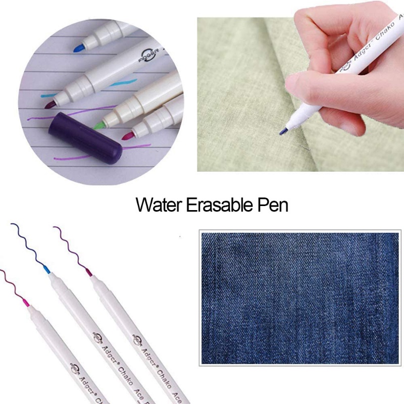 [Harga Grosir] DIY Penanda Pakaian Kain Yang Dapat Dicuci Menandai Pen Pemotong Kain Larut Air Cross Stitch Pen Runcing Khusus Pen Penjahit Alat Jahit Aksesoris