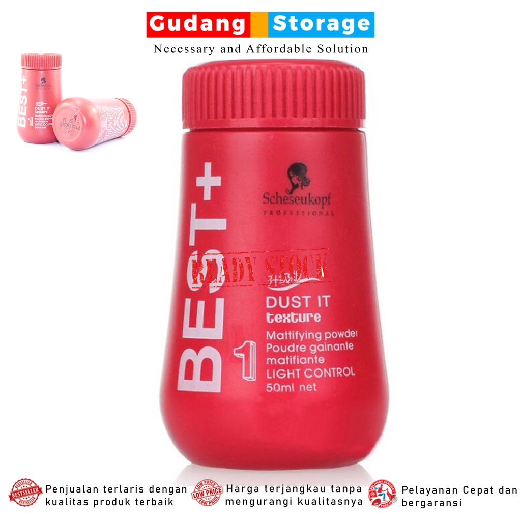[PROMO] BEST+ Hair Powder Dust Pria Wanita Bedak Rambut Unisex Best Hairstyling Texture Mattifying 1