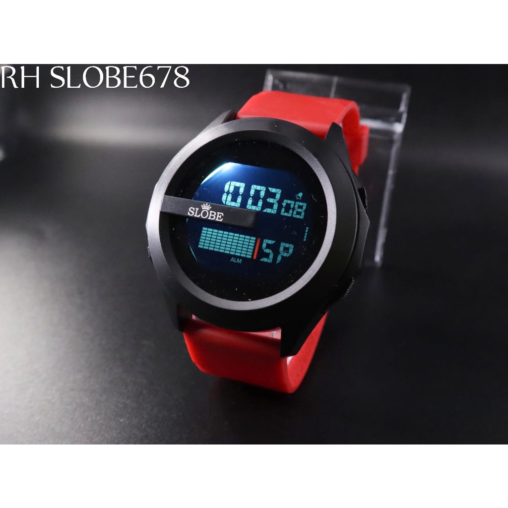 Jam tangan sporty pria digital SLOBE original | Jam tangan cowok Keren Watter resistant