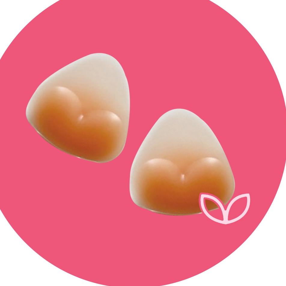 ♥ Pluffyschoice Silicone BB Pads Enhancer Push Up Bra Pads ۝