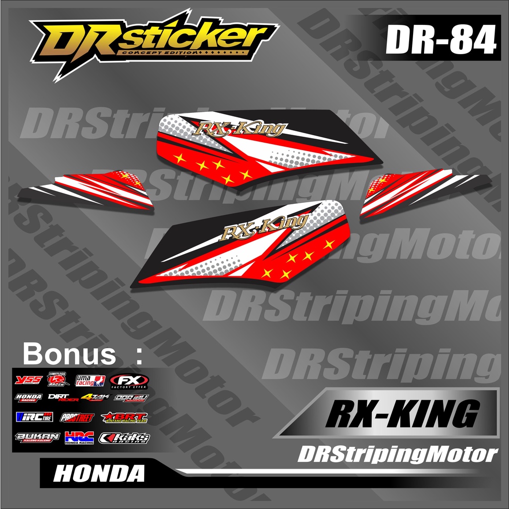 464 Sticker Striping RX King / Sticker Variasi List RX King