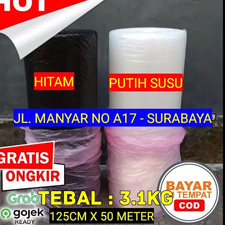 

GROSIR Bubble Wrap Hitam Surabaya 125 Cm x 50 Meter grosir