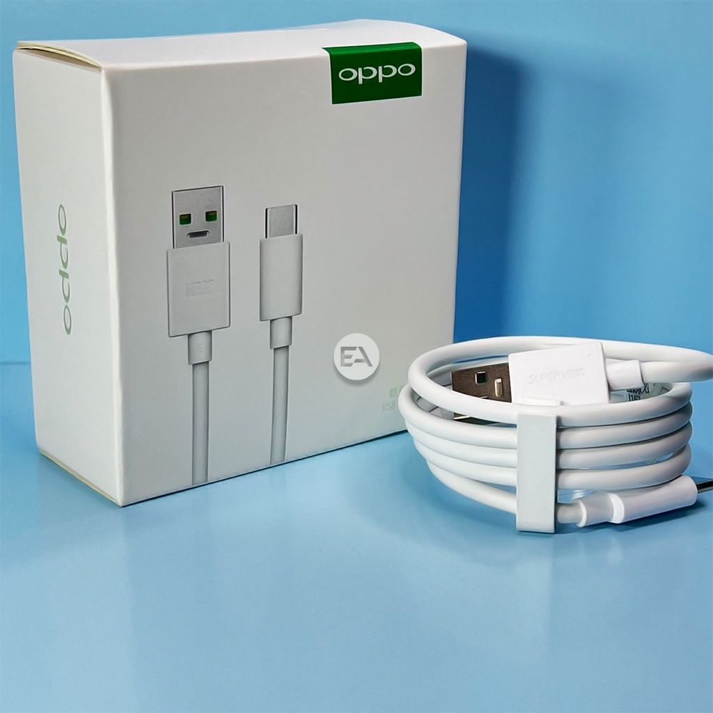 Kabel Data Oppo VOOC &amp; SUPER VOOC Type C 4A 6,5A Flash Charger ORIGINAL 100%