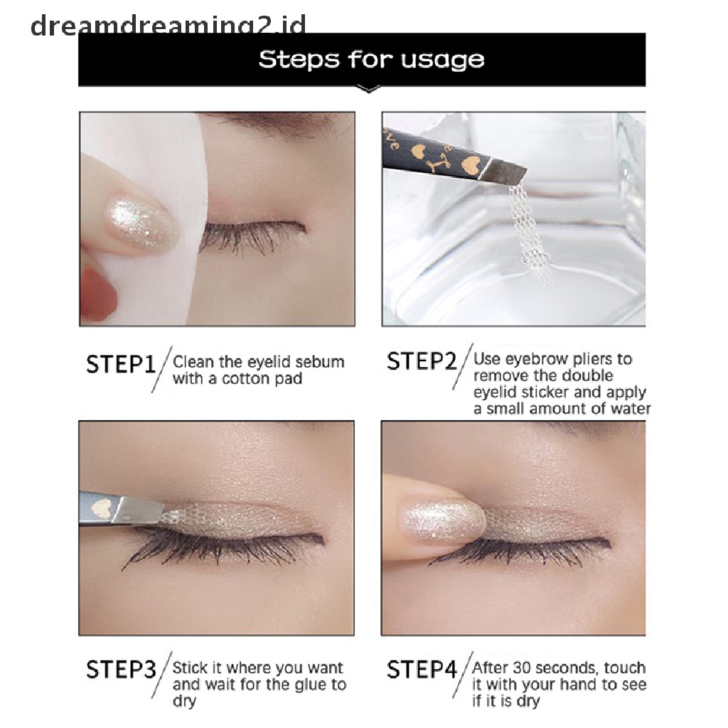 (dream) 360pcs Invisible Double Eyelid Tape Self-Adhesive Stiker Kelopak Mata Transparan.