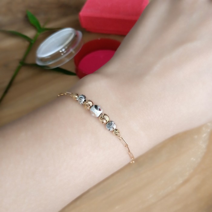 Gelang Dior Emas Asli Gelang Tangan Rantai Dewasa Terbaru Emas Asli