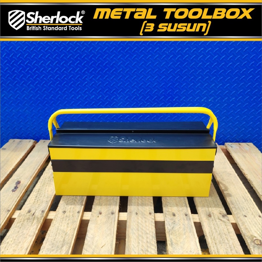 Tool Box Besi 3 Susun Metal Toolbox 3 Layer Sherlock Daily Duty, Box Besi Serba Guna