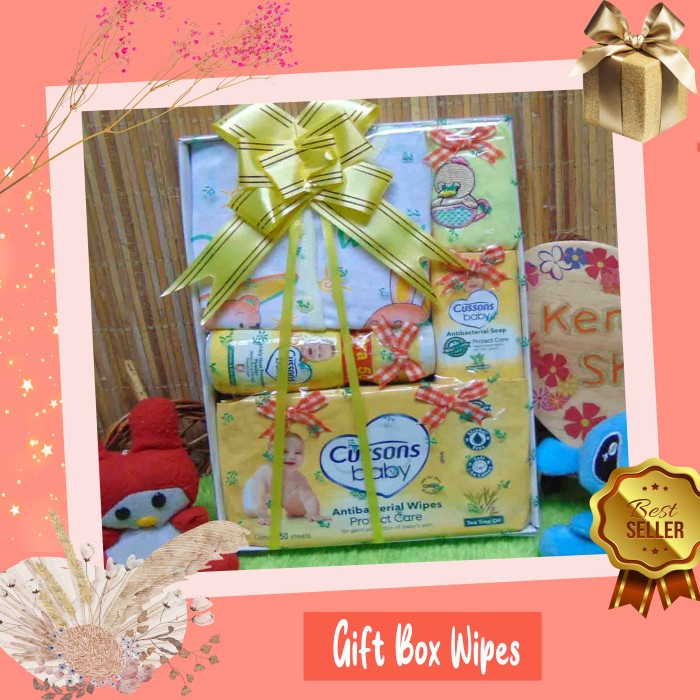 

(COD) Paket Kado Bayi Baru Lahir Wipes Baby Gift Parcel - Kuning