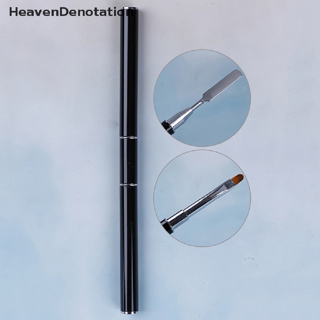 [HeavenDenotation] Uv polygel poly gel nail art pen slice brush dual-ended slice shape tool polish HDV